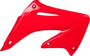 POLISPORT RADIATOR COVERS CR125/250 02-07 RED