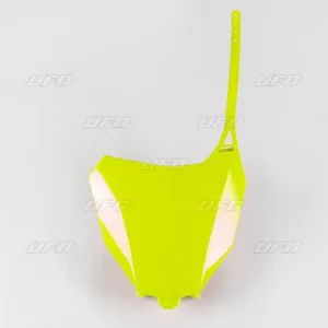 UFO FRONT NUMBER PLATE HONDA CRF450R/RX FLUO YELLOW