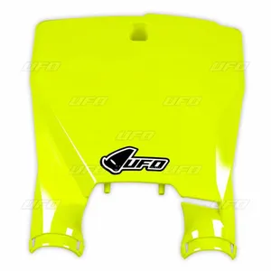 UFO STADIUM FRONT NUMBER PLATE HUSQVARNA FLUO YELLOW