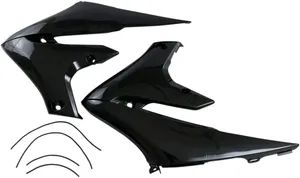 UFO RADIATOR COVERS YAMAHA BLACK