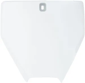 UFO FRONT NUMBER PLATE HUSQVARNA WHITE