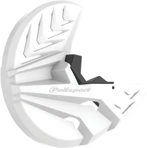 POLISPORT DISC AND BOTTOM FORK PROTECTION WHITE