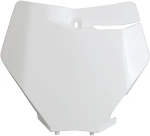 UFO FRONT NUMBER PLATE WHITE
