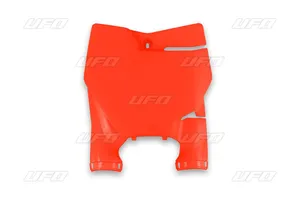 UFO FRONT NUMBER PLATE STADIUM SX85 18- FLUORESCENT ORANGE