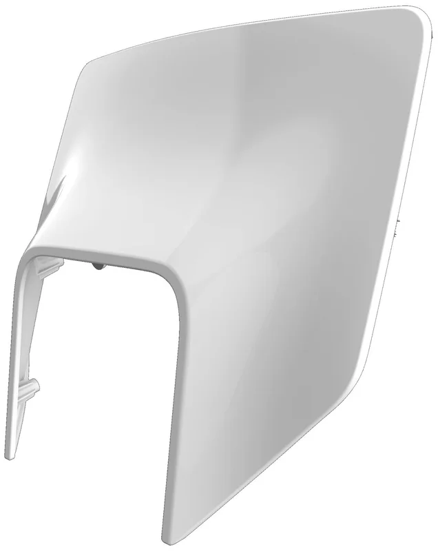 POLISPORT HEADLIGHT MASK FOR HUSQVARNA WHITE