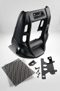 Cult-Werk Radiator Grill<br><ul><li>Use this Radiator Grill to protect your radiator from dirt and debris, while customising the look of your bike</li><li>Made out of ABS Plastic</li><li>Easy to paint due to the great surface finish</li><li>All necessary parts for a quick installation included</li></ul>