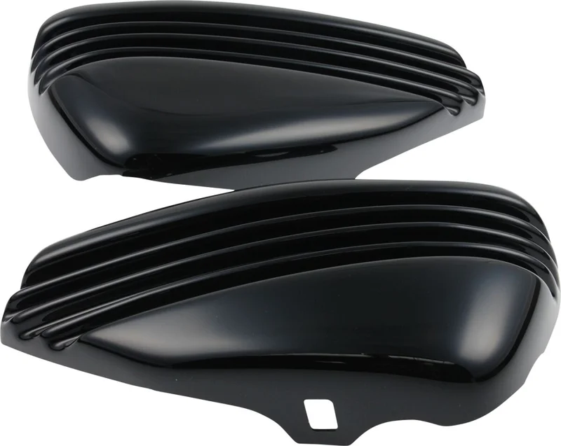 Cult-Werk ''Bobber'' side cover set. Gloss black