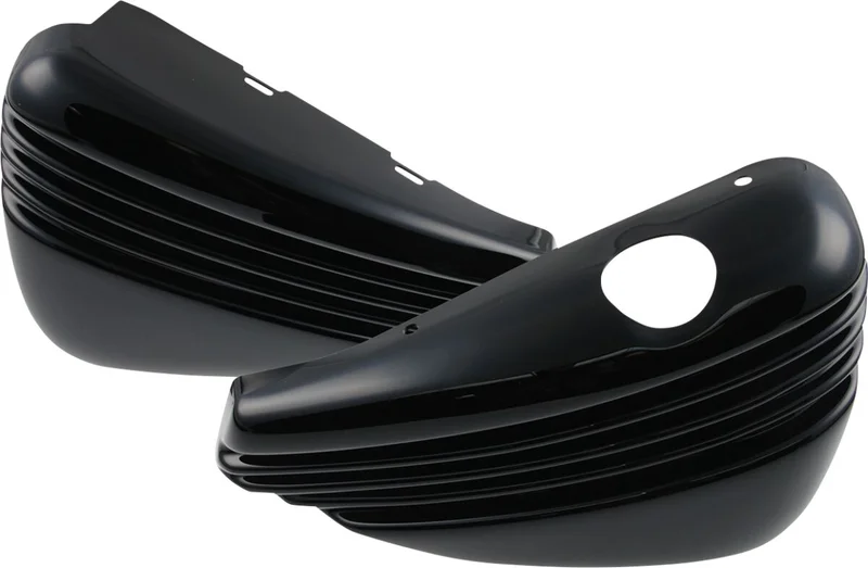 Cult-Werk ''Bobber'' side cover set. Gloss black