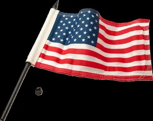 Ciro 3D FLAG POLE 12 WITH 6 x 9 AMERIC