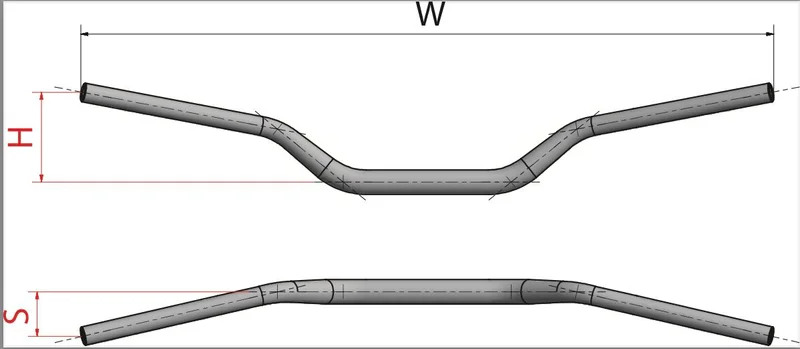 NEKEN HANDLEBAR RADICAL DESIGN ALUMINIUM BLACK