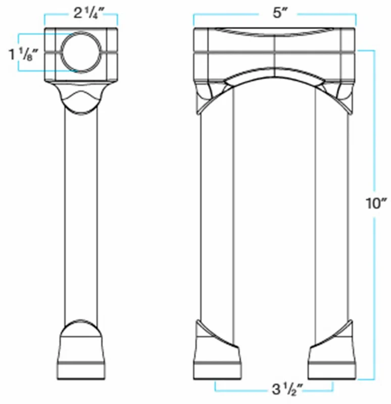 Biltwell RISER MURDOCK O/S CHR 10