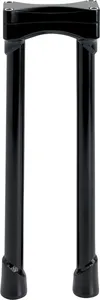 Biltwell Murdock O/S Risers<br><ul><li>Investment-cast one-piece steel bar clamp accepts 1-1/8" O.D. handlebars</li><li>0.120" (3 mm) wall x 1" O.D. 4130 chromoly uprights</li><li>CNC lathe-turned mounting bases accept 1/2-13 t.p.i. stock and aftermarket mounting hardware</li><li>Mounting holes on 3.5" centers to fit most stock and select aftermarket H-D fork trees</li><li>Pullback Murdock risers feature mandrel-bent uprights for two inches of rearward bar offset—perfect for reducing reach for shorter riders</li><li>TIG welded and hand polished before polishing</li><li>Stainless-steel 5/16-18 t.p.i. bar clamp hardware</li></ul>