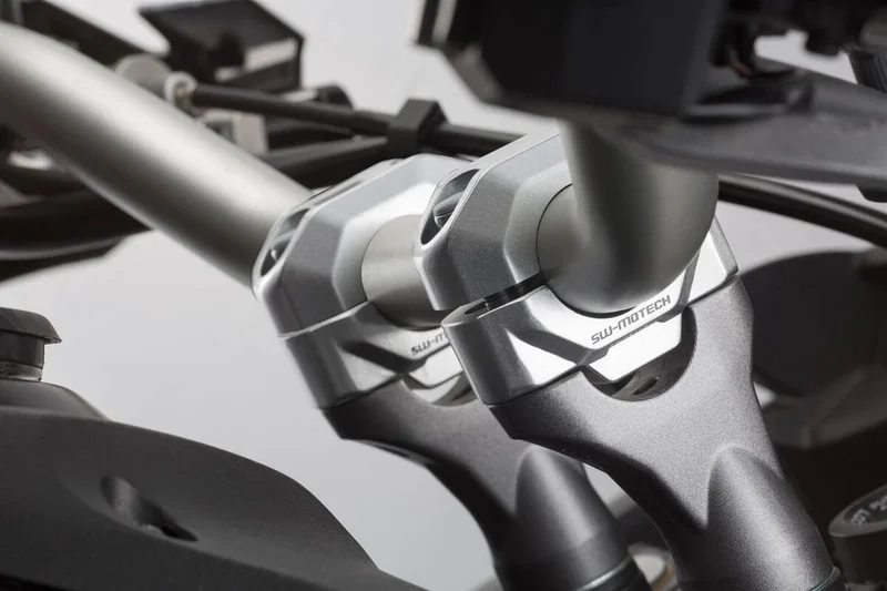 SW-Motech BAR RISER FOR 22MM SILVER