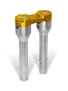 HeinzBikes Clubstyle Straight Riser<br><ul><li>Our huge HeinzBikes Clubstyle Risers collection is made of high quality Billet Aluminum and comes in high gloss black or silver anodized finishes, paired with the aluminium clamp in high gloss black, gold, red or silver anodized.</li><li>The top clamp is a one-piece construction for extreme stability and durability.</li><li>The HB-Eagle logo is machined into the billet aluminum to withstand severe weather conditions and looking fresh for years to come.</li><li>The risers are pre-drilled for internal wiring for a super clean assembly.</li><li>The risers are pre-drilled for internal wiring for a super clean assembly.</li><li>High quality Billet Aluminium</li><li>CNC machine milled</li><li>Risers with high gloss black or silver anodized finish</li><li>Clamp with high gloss black, gold, red or silver anodized finish</li><li>Extreme stability and durability</li><li>Large internal wiring holes</li><li>Premium quality - German Made</li></ul>