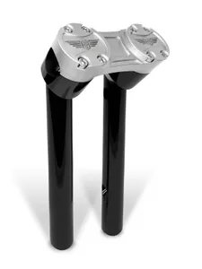 HeinzBikes Clubstyle Pullback Riser<br><ul><li>Our huge HeinzBikes Clubstyle Risers collection is made of high quality Billet Aluminum and comes in high gloss black or silver anodized finishes, paired with the aluminium clamp in high gloss black, gold, red or silver anodized.</li><li>The top clamp is a one-piece construction for extreme stability and durability.</li><li>The risers are pre-drilled for internal wiring for a super clean assembly.</li><li>The HB-Eagle logo is machined into the billet aluminum to withstand severe weather conditions and looking fresh for years to come.</li><li>The risers are pre-drilled for internal wiring for a super clean assembly.</li><li>High quality Billet Aluminium</li><li>CNC machine milled</li><li>Risers with high gloss black or silver anodized finish</li><li>Clamp with high gloss black, gold, red or silver anodized finish</li><li>Extreme stability and durability</li><li>Large internal wiring holes</li><li>Premium quality - German Made</li></ul>