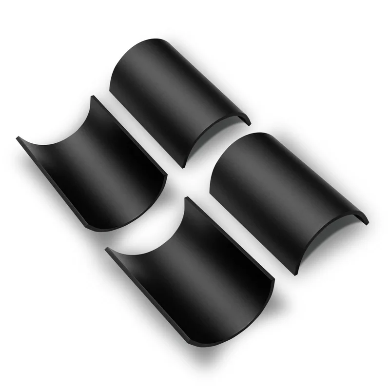 HeinzBikes Aluminum riser adapters 1-1/4" to 1-1/8". Black