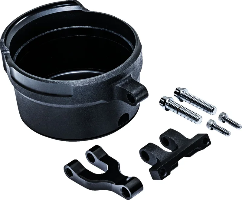 Performance Machine PM, 4" round gauge relocation for Phatbar and riser kit