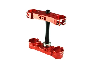 SCAR TRIPLE CLAMPS GGAS RED