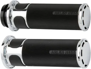 Arlen Ness GRIPS - SLOT TRACK - TBW - CHR