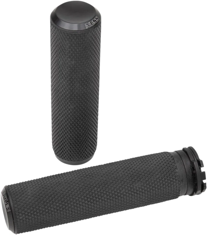 Arlen Ness GRIPS - KNURLED - CABLE - BLAC