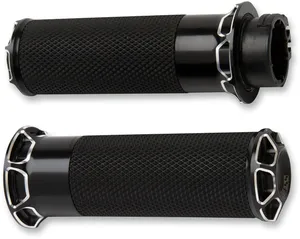 Arlen Ness GRIPS - BEVELLED - CABLE - BLA