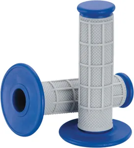 MOOSE OFFROAD HARD-PARTS QUALIFIER™ HALF WAFFLE GRIPS GRAY/BLUE