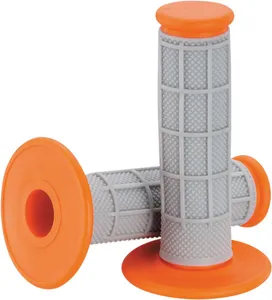 MOOSE OFFROAD HARD-PARTS QUALIFIER™ HALF WAFFLE GRIPS GRAY/ORANGE