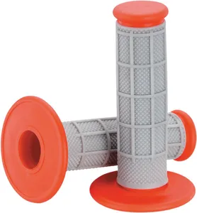 MOOSE OFFROAD HARD-PARTS QUALIFIER™ HALF WAFFLE GRIPS GRAY/RED