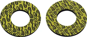 RENTHAL GRIP DONUTZ BLK/YELL