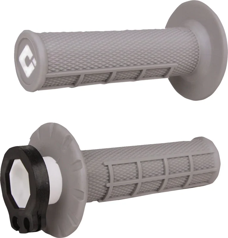 ODI MX V2 LOCK-ON HALF-WAFFLE PRO SOFT GRIP GRAY