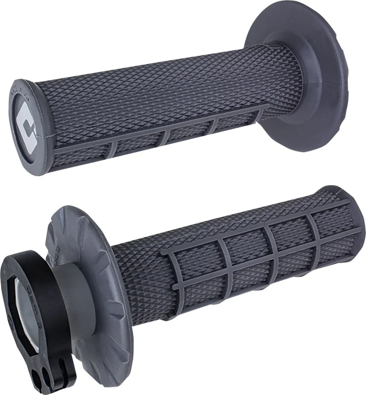 ODI MX V2 LOCK-ON HALF-WAFFLE GRIP GRAPHITE