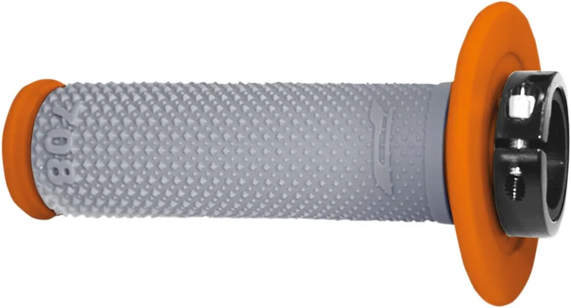 PRO GRIP 708 OFFROAD SINGLE DENSITY LOCK ON GRIPS ORANGE/GRAY