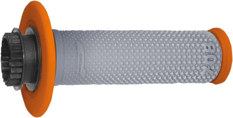 PRO GRIP 708 OFFROAD SINGLE DENSITY LOCK ON GRIPS ORANGE/GRAY