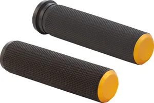 Arlen Ness GRIPS - KNURLED - TBW - GOLD