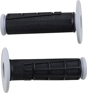 MOOSE OFFROAD HARD-PARTS Black Half Waffle Compound Grips