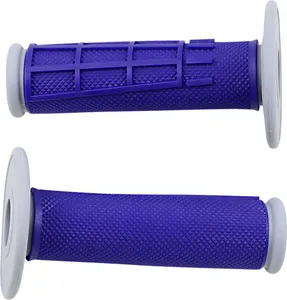 MOOSE OFFROAD HARD-PARTS Blue Half Waffle Compound Grips