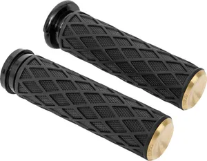 Arlen Ness GRIP DIAMOND CABLE BRASS