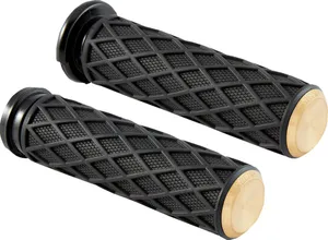 Arlen Ness GRIPS - DIAMOND - TBW - BRASS