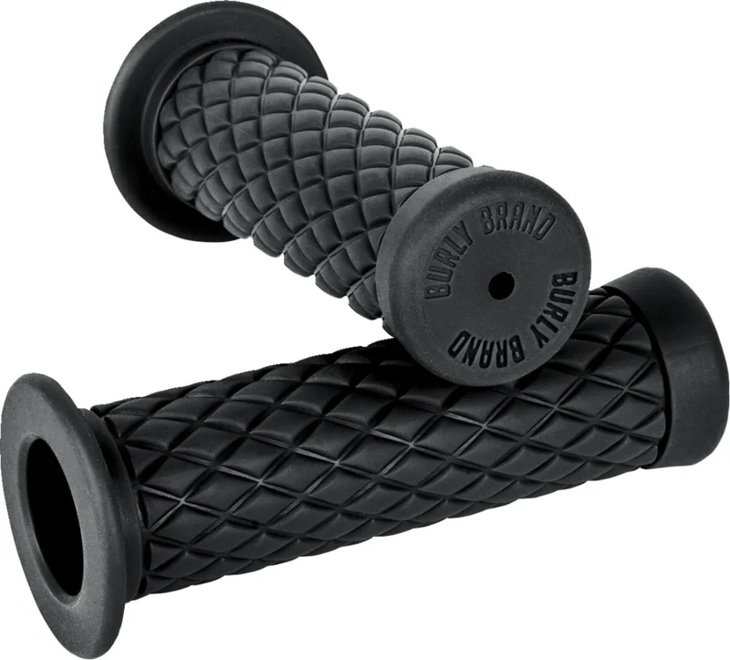 Burly Diamondback handlebar grip set 1". Black