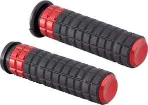 Arlen Ness GRIPS - SPEEDLINER - TBW - RED