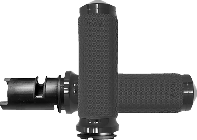 Avon Grips Memory Foam grip set. Medium. Black anodized