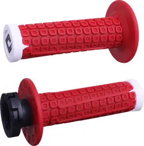 ODI Nomad Lock-On Grips - Off-Road - Red/White/Silver