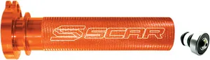 SCAR ALUMINUM THROTTLE TUBE & BEARING ORANGE