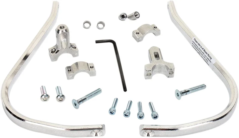 Moose Offroad ALUMINIUM HANDGUARDS SILVER 1 1/8"