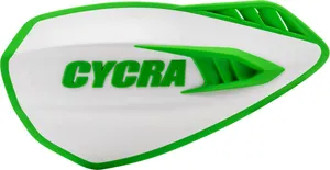 CYCRA White/Green Cyclone Handguards