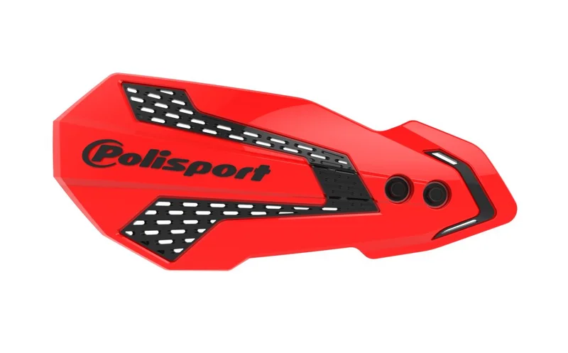POLISPORT HANDGUARDS MX FLOW WH/RD
