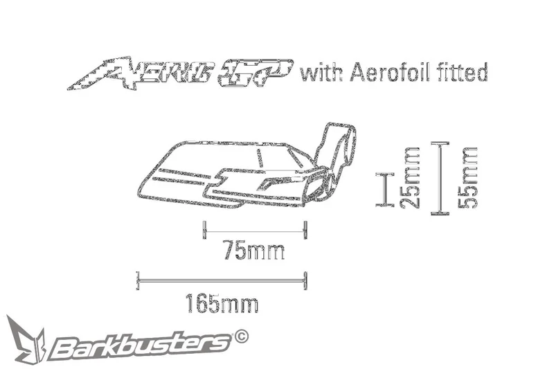 BARKBUSTERS LEVER GUARD AERO-GP BK.