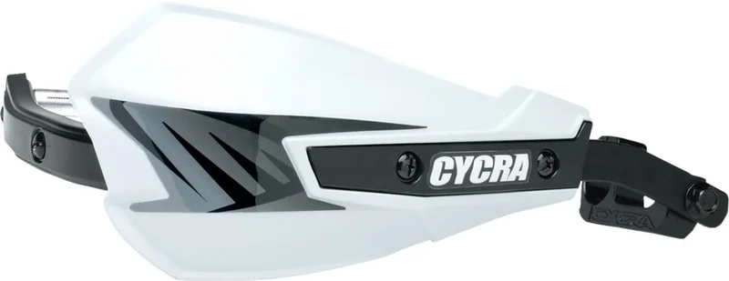 CYCRA VORTEX HAND GUARD/W UNIVERSAL U-CLAMPS - WHITE