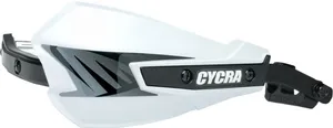 CYCRA VORTEX HAND GUARD/W UNIVERSAL U-CLAMPS - WHITE