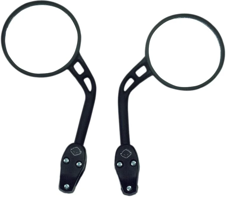 UFO HANDLEBAR MIRROR FOR 22mm (7/8") HANDLEBARS LEFT BLACK